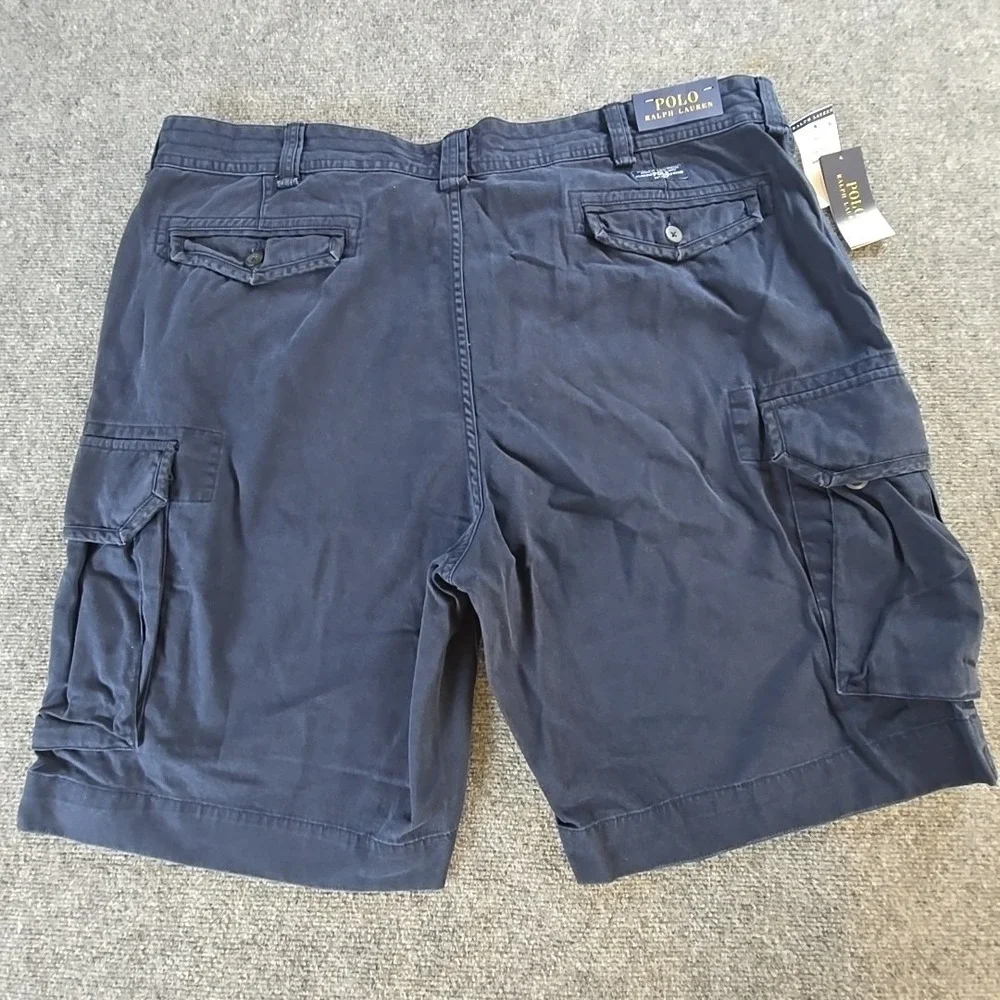 Polo Ralph Lauren Cargo Shorts Mens 48B Blue Classic Fit Big NEW